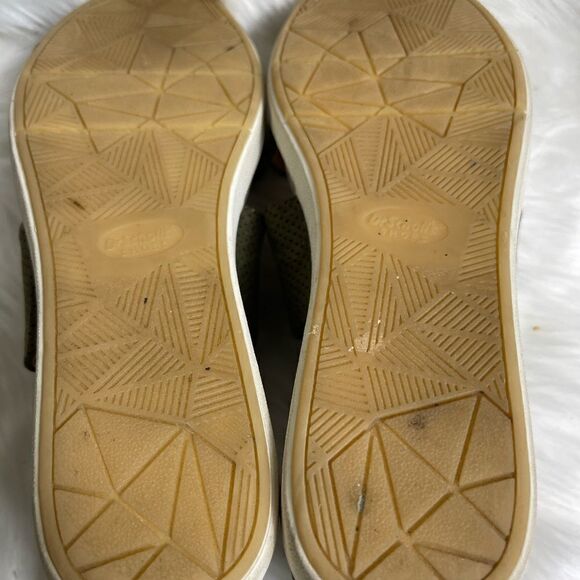 Dr Scholl’s  Sheena olive green Wedge ankle strap sandals size 8.5 - Picture 9 of 10